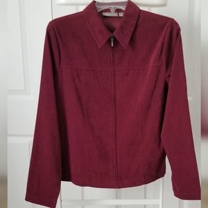 Slightly used, Croft & Barrow, zip-up blazer